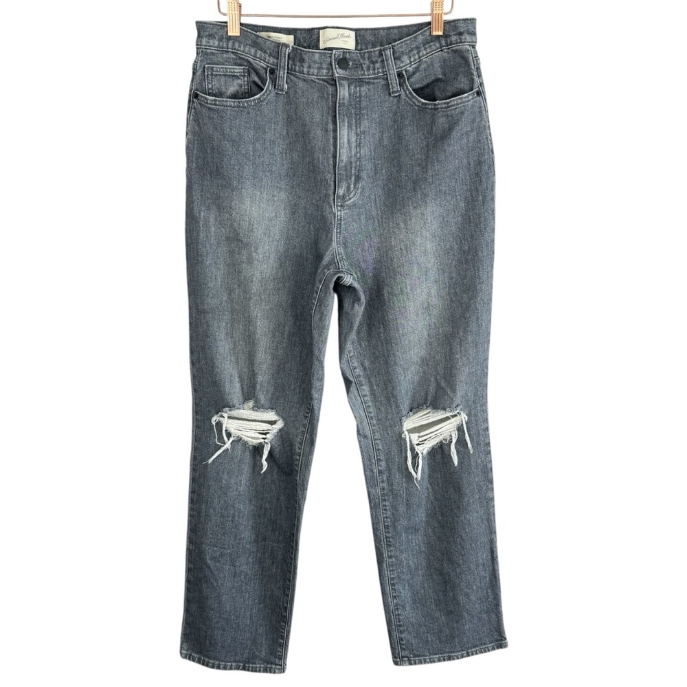 Universal Thread Vintage Straight Jeans Sz 12 31 Grey Distressed Milan Candiani